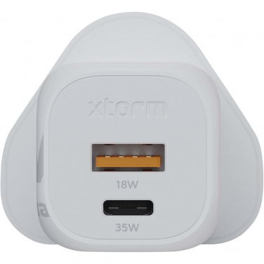 Logotrade promotional merchandise photo of: Xtorm XEC035 GaN² Ultra 35W wall charger - UK plug