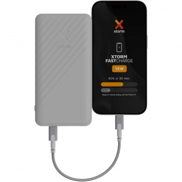 Logo trade business gifts image of: Xtorm XG210 Go2 15W 10.000 mAh fast charge power bank