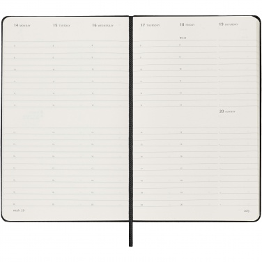 Logo trade promotional gifts image of: Moleskine hard cover 12 month L weekly planner vertical