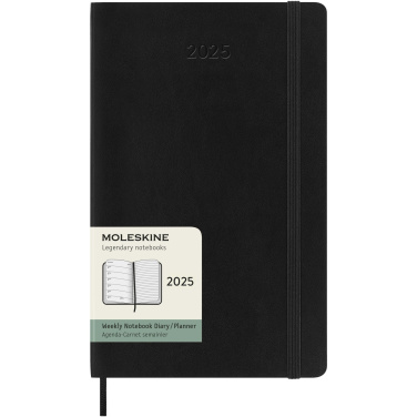 Logo trade promotional merchandise image of: Moleskine soft cover 12 month weekly L planner