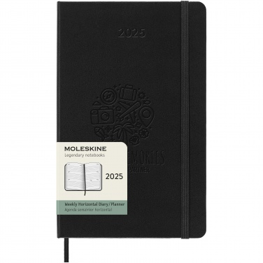 Logotrade promotional product image of: Moleskine horizontal hard cover 12 month L weekly planner