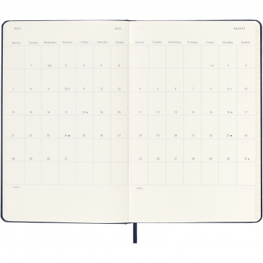 Logo trade promotional gifts image of: Moleskine horizontal hard cover 12 month L weekly planner