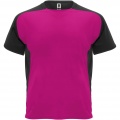 Bugatti short sleeve unisex sports t-shirt, Fuchsia / Solid black