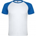 Indianapolis short sleeve unisex sports t-shirt, White / Royal blue