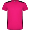 Detroit short sleeve kids sports t-shirt, Fuchsia / Solid black