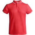 Tamil short sleeve men's sports polo, Red / White