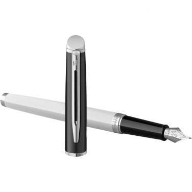 Logo trade corporate gifts image of: Hemisphere colour blocking fountain pen with palladium trim