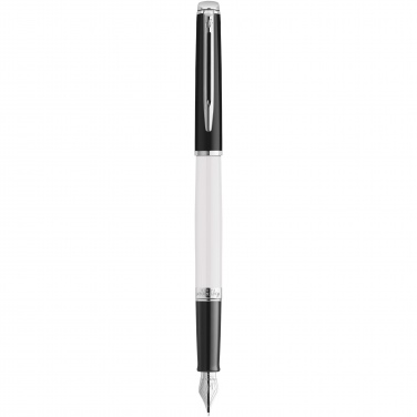 Logotrade promotional products photo of: Hemisphere colour blocking fountain pen with palladium trim