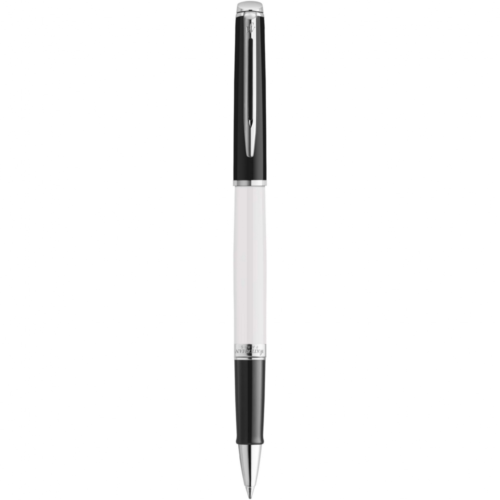 Logotrade promotional merchandise picture of: Hemisphere colour blocking rollerball pen with palladium trim