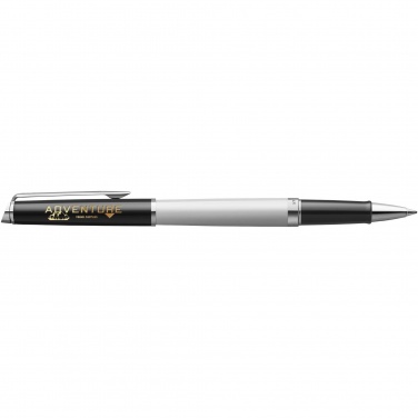 Logotrade corporate gifts photo of: Hemisphere colour blocking rollerball pen with palladium trim