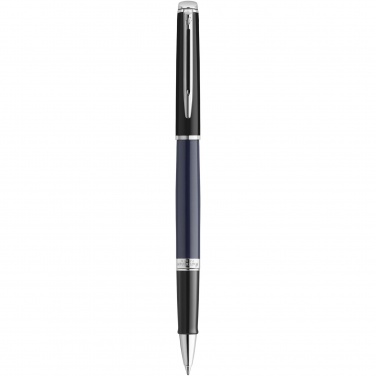 Logo trade promotional products image of: Hemisphere colour blocking rollerball pen with palladium trim