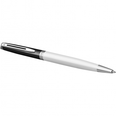 Logo trade business gift photo of: Hemisphere colour blocking ballpoint pen with palladium trim