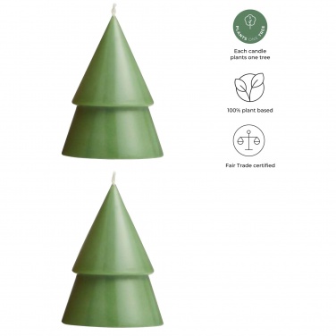 Logo trade advertising products picture of: Originalhome Xmas tree candle set of 2 - M