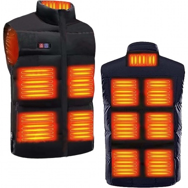 Logo trade promotional gifts image of: SCX.design G01 heated bodywarmer with power bank