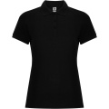 Pegaso Premium short sleeve women's polo, Solid black