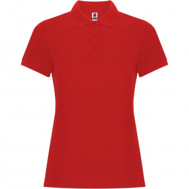 Logo trade corporate gifts image of: Pegaso Premium short sleeve women's polo