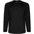 Montecarlo long sleeve kids sports t-shirt, Solid black