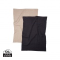 VINGA Cromer waffle kitchen towel, 2 pcs, black