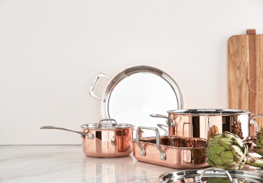 Logotrade advertising products photo of: VINGA Baron copper saucepan