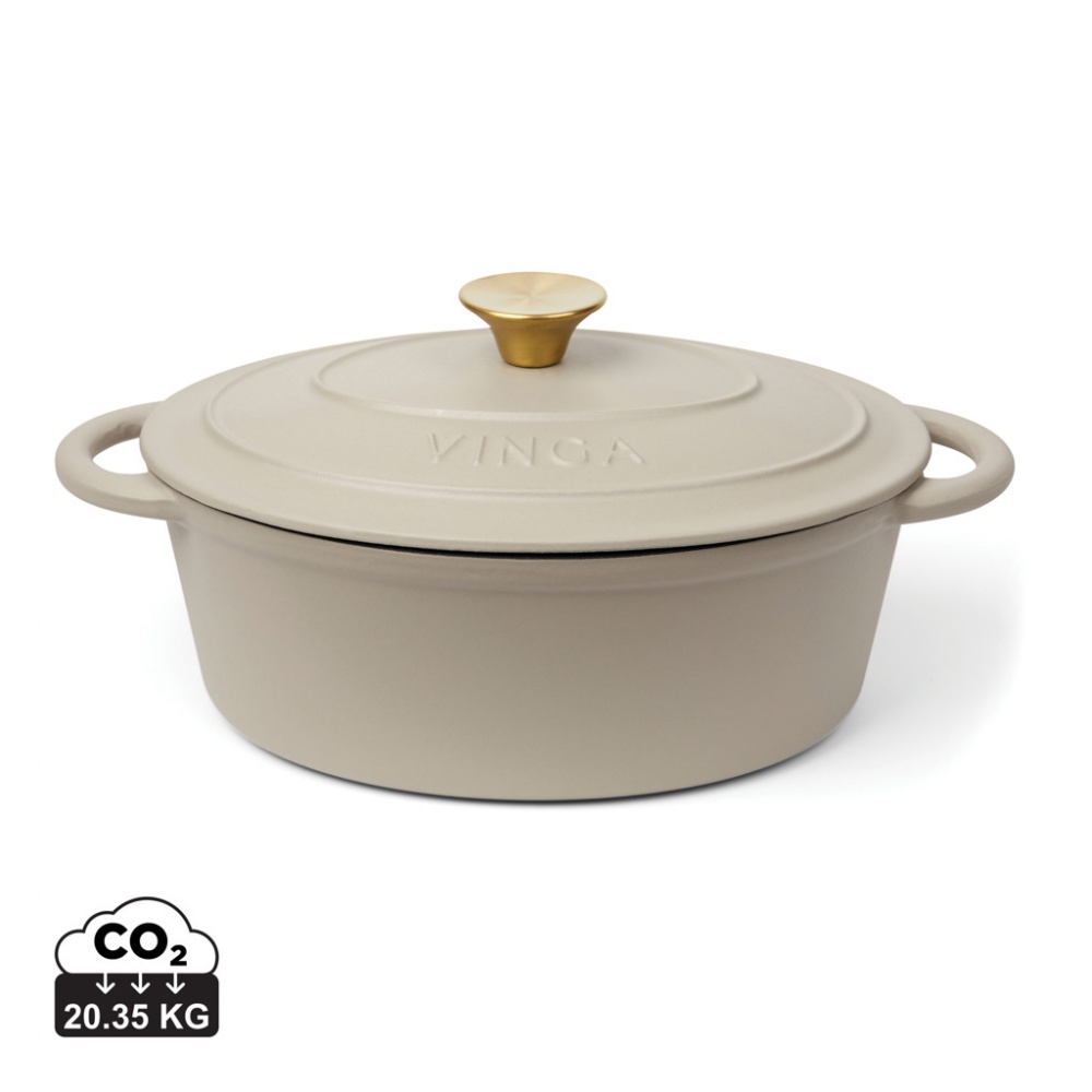 Logo trade promotional merchandise picture of: VINGA Monte enameled cast iron pot 3.5L