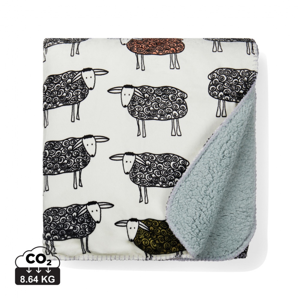 Logotrade promotional giveaway picture of: VINGA Sheep GRS recycled PET pile blanket