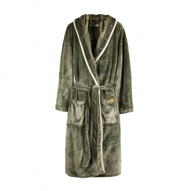 Logo trade promotional giveaways image of: VINGA Louis luxury plush GRS RPET robe size S-M