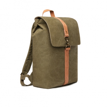 Logo trade corporate gifts image of: VINGA Bosler backpack GRS recycled canvas