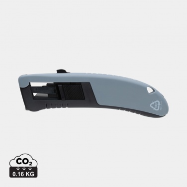 Logo trade corporate gifts picture of: RCS certified recycled plastic Auto retract safety knife