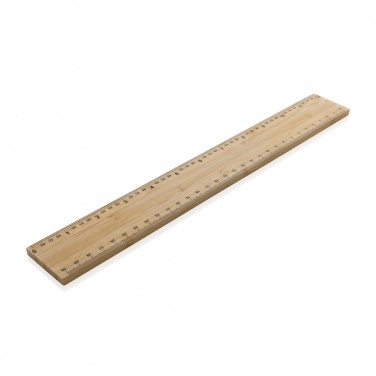 Logotrade business gift image of: Timberson extra thick 30cm double sided bamboo ruler