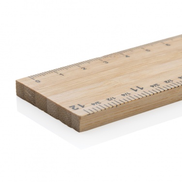 Logotrade promotional giveaway image of: Timberson extra thick 30cm double sided bamboo ruler