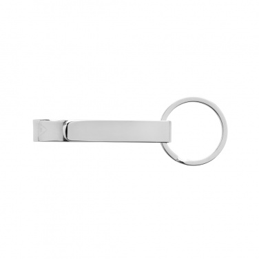 Logo trade promotional item photo of: RCS recycled zinc alloy bottle opener keychain