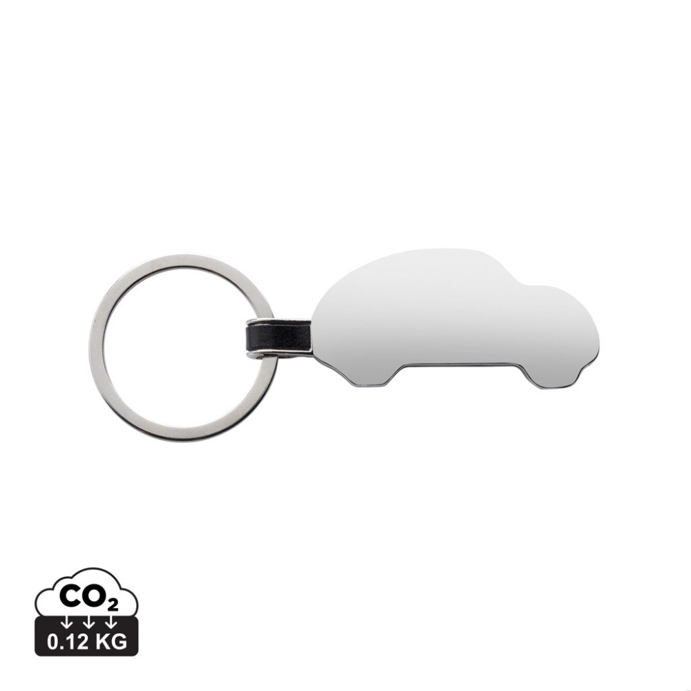 Logotrade promotional item image of: RCS recycled zinc alloy car keyring