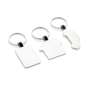 Logo trade advertising products picture of: RCS recycled zinc alloy car keyring