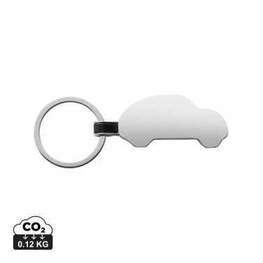 Logo trade advertising products picture of: RCS recycled zinc alloy car keyring