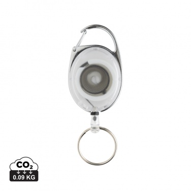 Logo trade corporate gift photo of: RCS recycled ABS roller clip keychain