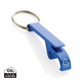 RCS recycled aluminum bottle and can opener, blue