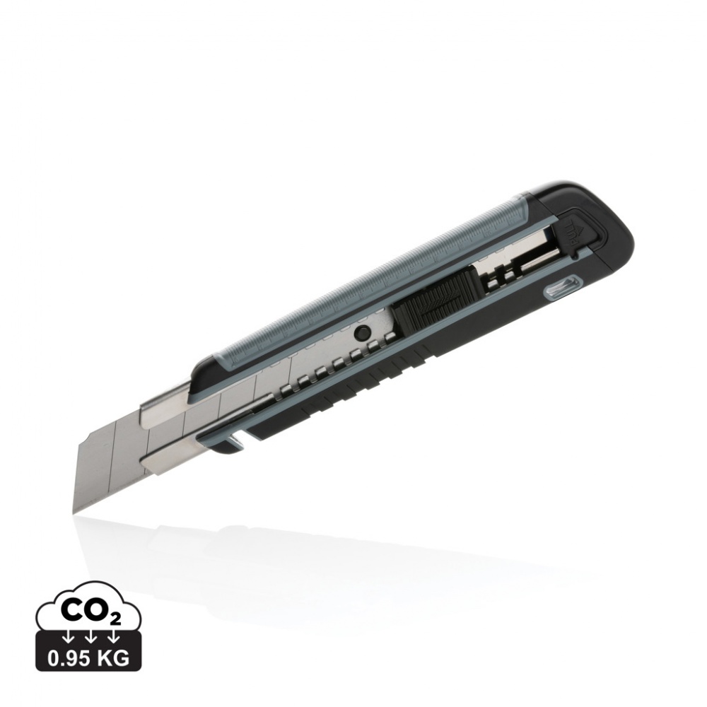 Logotrade corporate gift image of: Refillable RCS rplastic heavy duty snap-off knife soft grip