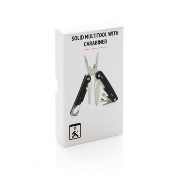 Logo trade promotional giveaways image of: Solid multitool with carabiner