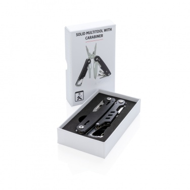 Logo trade promotional item photo of: Solid multitool with carabiner