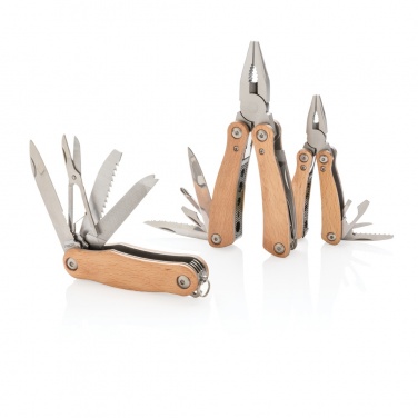 Logo trade promotional gift photo of: Wood multitool mini