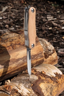 Logo trade advertising products image of: Wood pocket knife