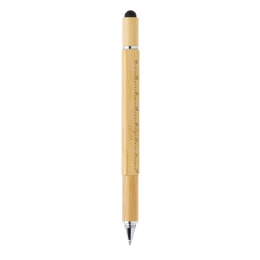 Logotrade promotional item image of: Bamboo 5-in-1 toolpen