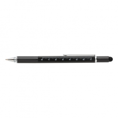 Logo trade promotional gifts picture of: 5-in-1 aluminium toolpen