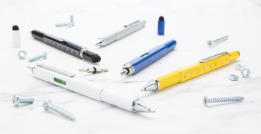 Logo trade promotional products image of: 5-in-1 aluminium toolpen