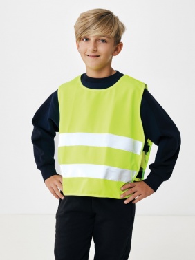 Logo trade advertising products image of: GRS recycled PET high-visibility safety vest 7-12 years