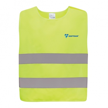 Logotrade promotional merchandise image of: GRS recycled PET high-visibility safety vest 7-12 years