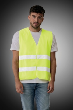 Logo trade advertising product photo of: GRS recycled PET high-visibility safety vest