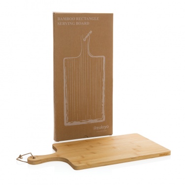 Logo trade promotional merchandise image of: Ukiyo bamboo rectangle serving board