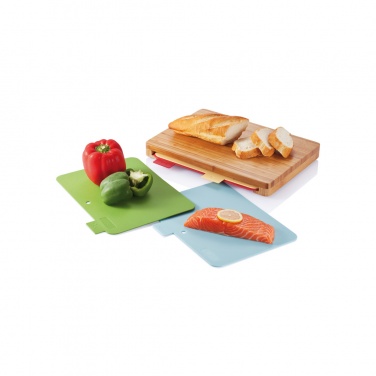 Logo trade promotional gift photo of: Cutting board with 4pcs hygienic boards