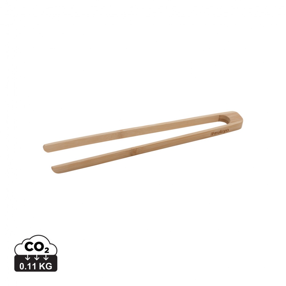 Logo trade business gift photo of: Ukiyo bamboo serving tongs